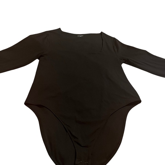 NWOT Old Navy Black Long Sleeve Square Neck Bodysuit Women's Size XXL - Picture 5 of 8